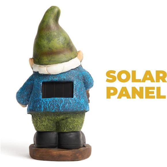 Welcome Gnome Solar Light for Home& Outdoor Decor Gnome Solar Powered Flickering - Picture 4 of 6